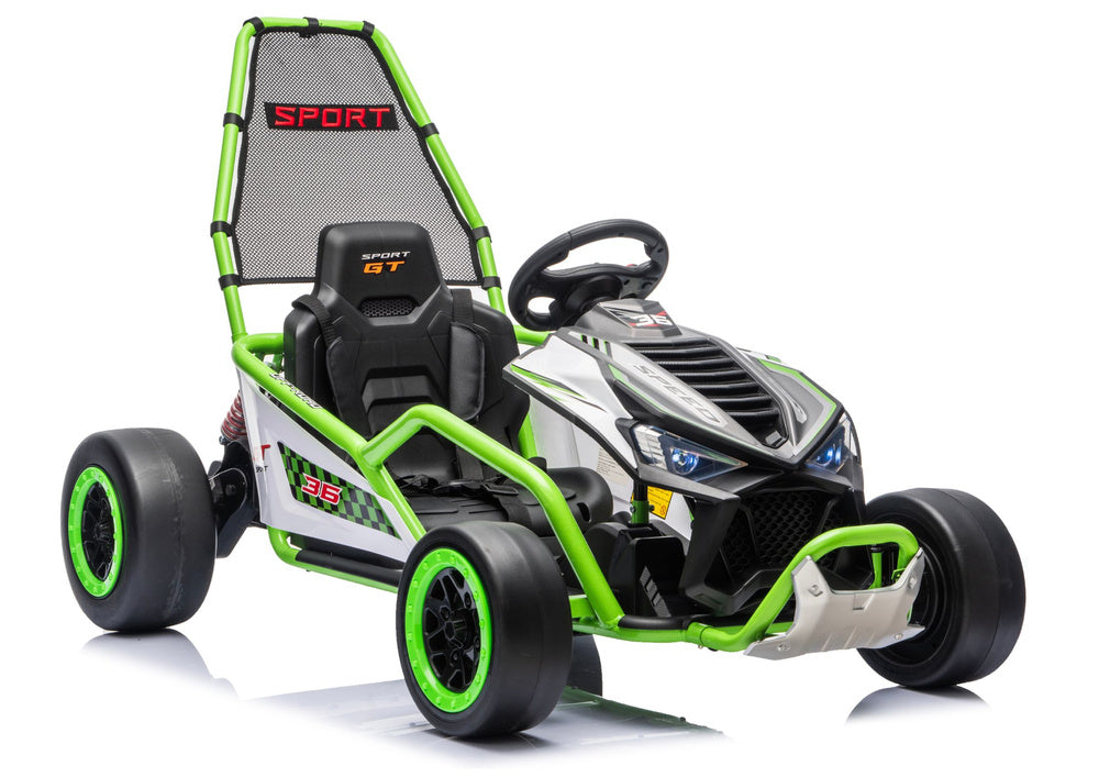 Buggy na akumulator DM-107 24V7 sa tihim motorom - zeleni