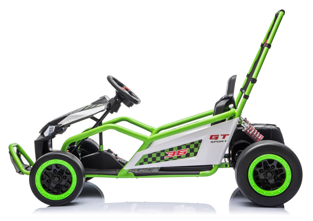 Buggy na akumulator DM-107 24V7 sa tihim motorom - zeleni