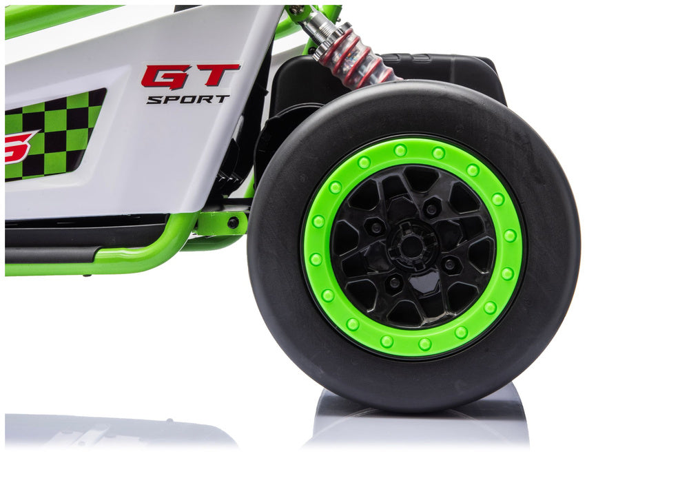 Buggy na akumulator DM-107 24V7 sa tihim motorom - zeleni