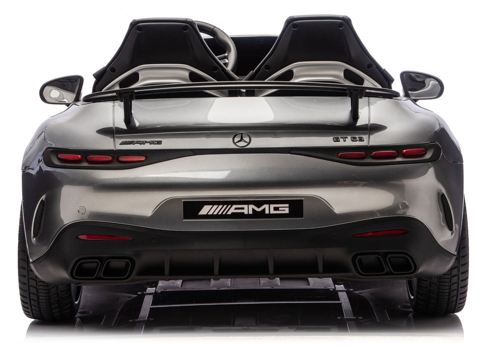 Licencirani auto na akumulator Mercedes GT63 AMG DK-GT63 24V - dvosjed - sivi/lakirani