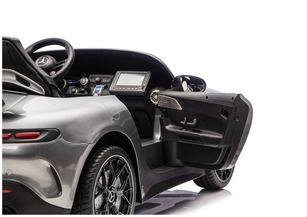 Licencirani auto na akumulator Mercedes GT63 AMG DK-GTQ63 24V - dvosjed - siva
