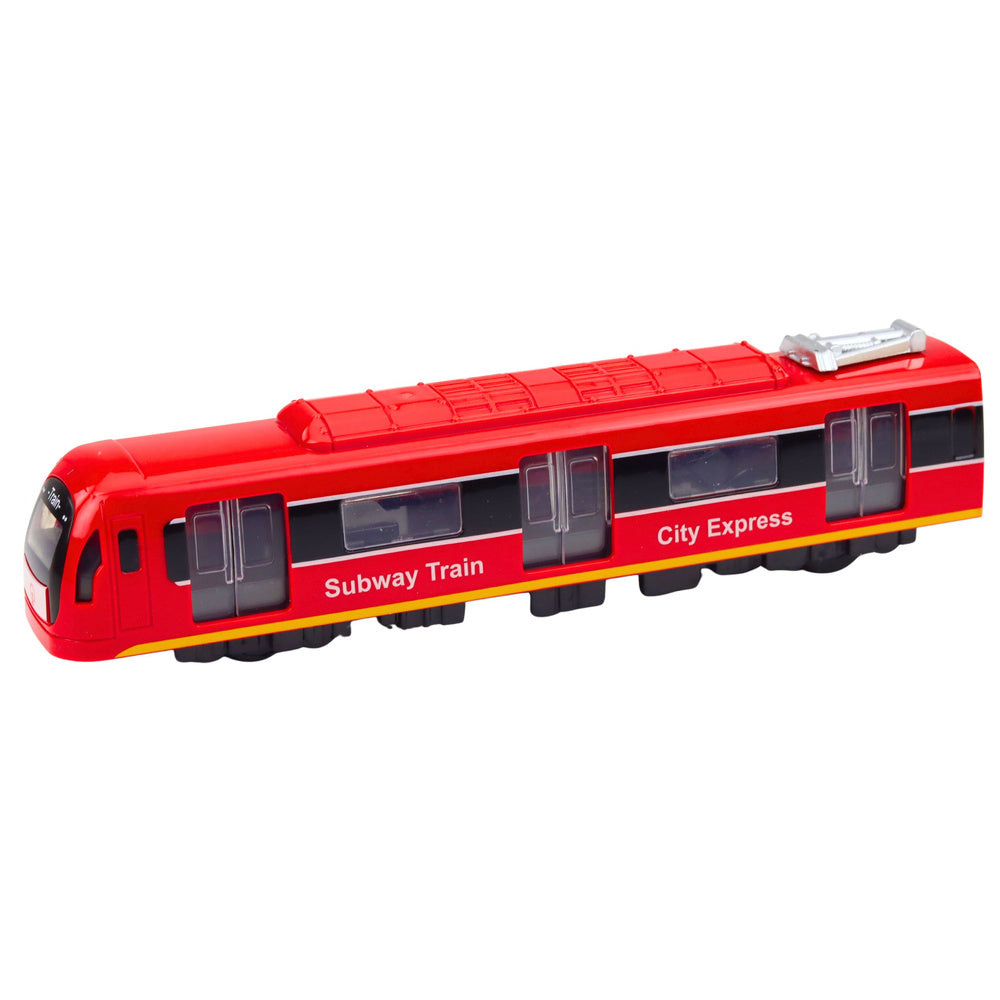 Metro Train City Express Opening Doors Lights Sounds Red