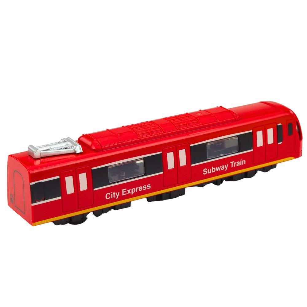 Metro Train City Express Opening Doors Lights Sounds Red
