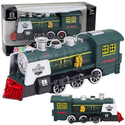 Classic Locomotive Obstacle Sensor Smoke Lights Sounds Green