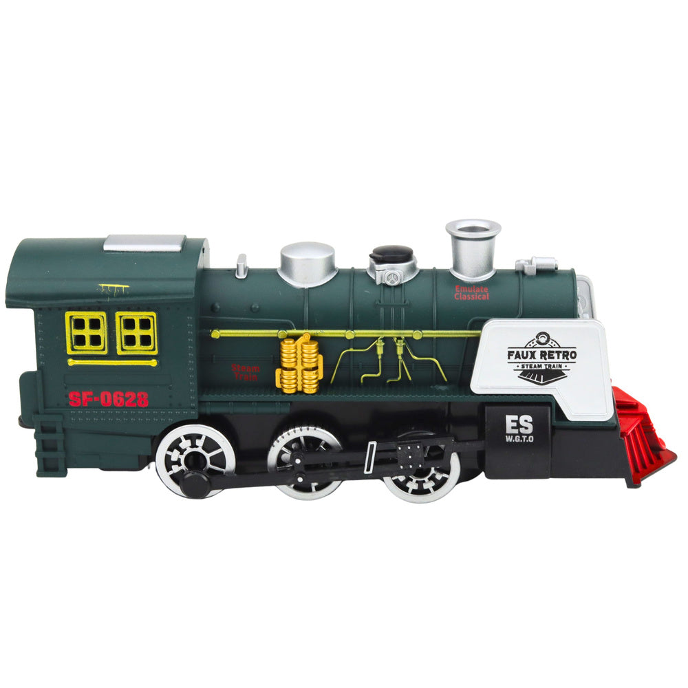 Classic Locomotive Obstacle Sensor Smoke Lights Sounds Green