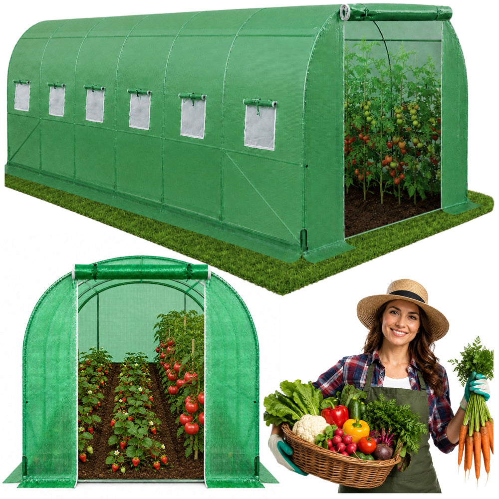 Vrtni plastenik PRO Frame 25MM 10x4x2M 40M² - zeleni
