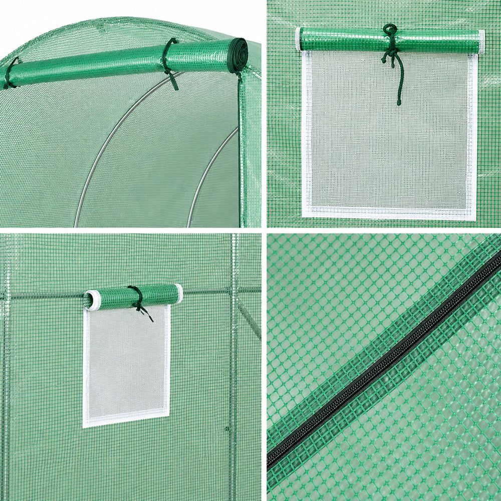 Vrtni plastenik PRO Frame 25MM 10x4x2M 40M² - zeleni