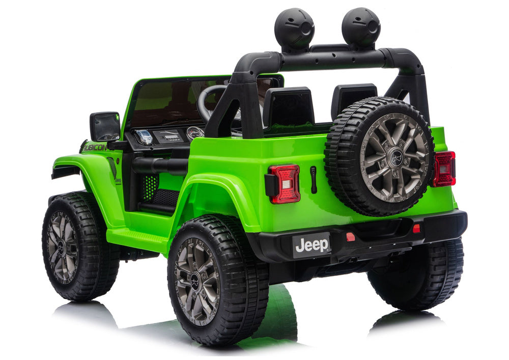 Licencirani auto na akumulator Jeep Rubicon 4x200W 24V - zeleni