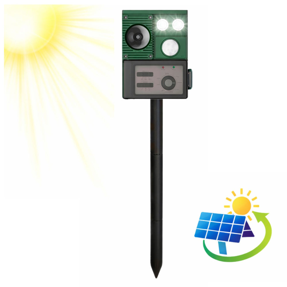 Solarni uređaj za odbijanje životinja s led diodama - zeleni