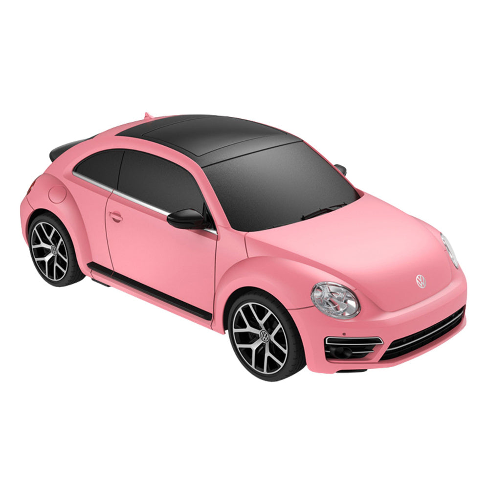 Licencirani auto na daljinsko upravljanje Volkswagen Beetle UV Sensitive Rastar 1:24 - rozi