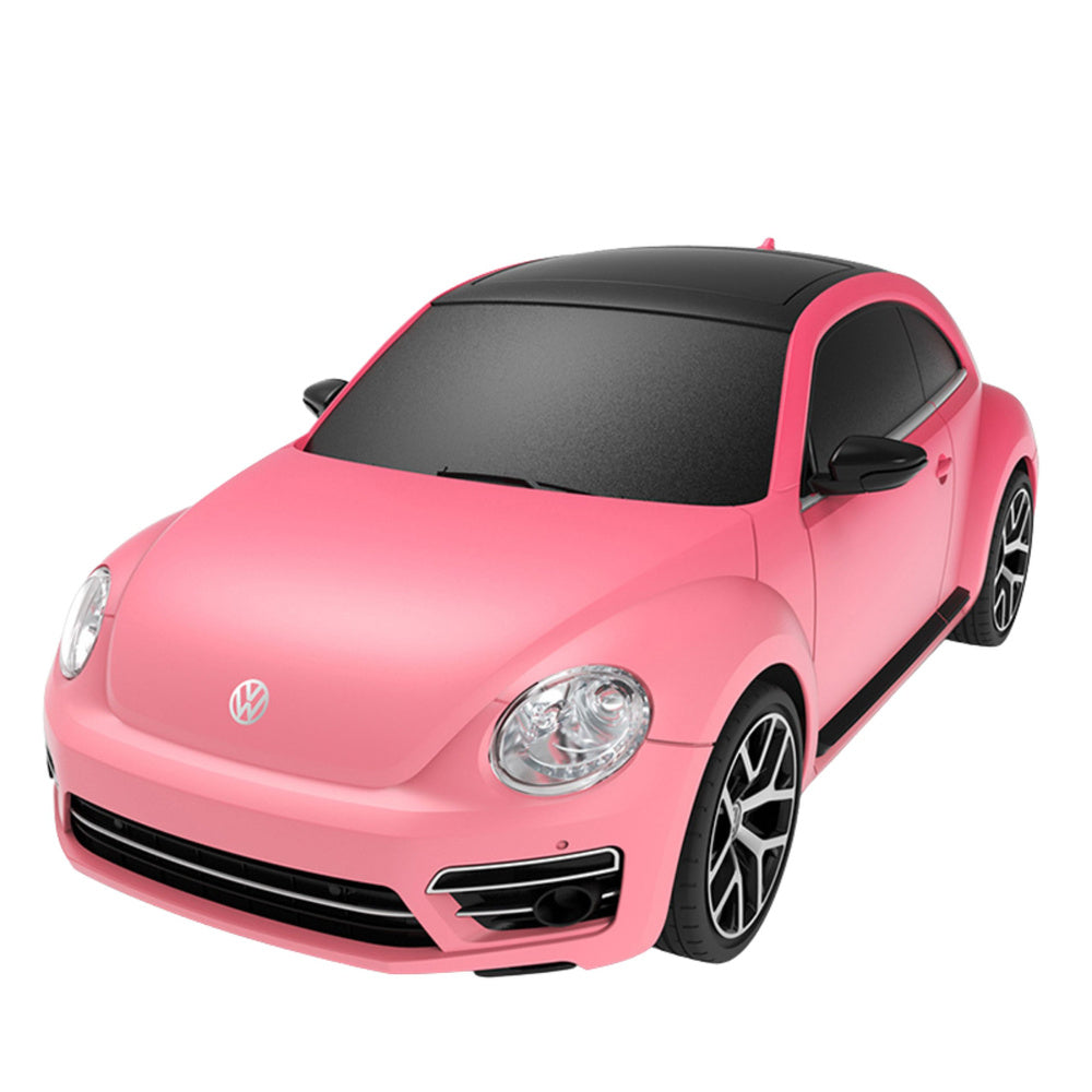 Licencirani auto na daljinsko upravljanje Volkswagen Beetle UV Sensitive Rastar 1:24 - rozi