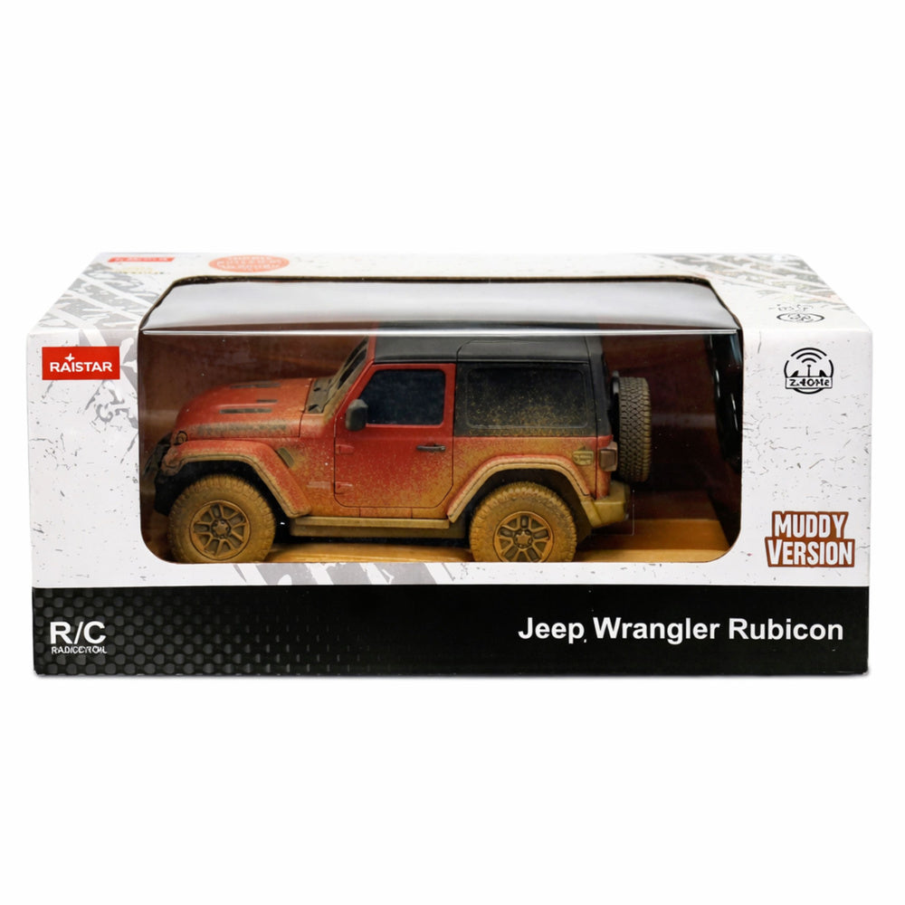 Licencirani auto na daljinsko upravljanje JEEP Wrangler Rubicon-Muddy Rastar 1:24 - crveni