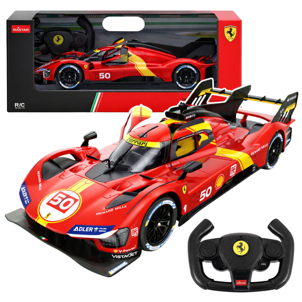 Licencirani auto na daljinsko upravljanje Ferrari 499P Rastar 1:24 - crveni