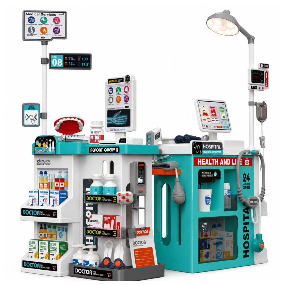 Veliki medicinski set za igru sa 77 elemenata - 81 cm