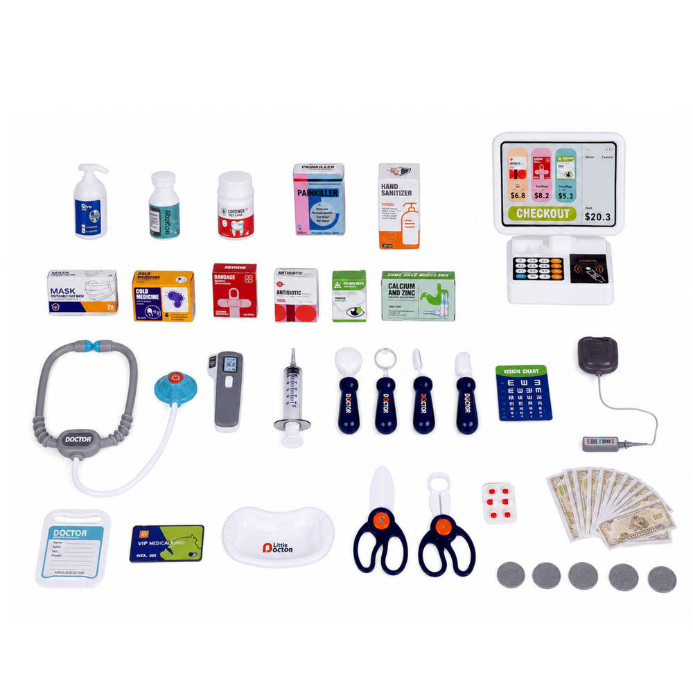 Veliki medicinski set za igru sa 77 elemenata - 81 cm