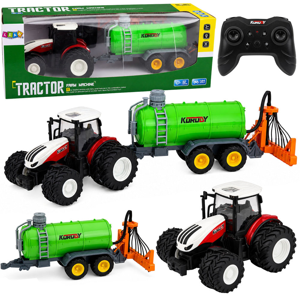 Remote-controlled agricultural tractor with liquid fertilizer sprayer 1:24