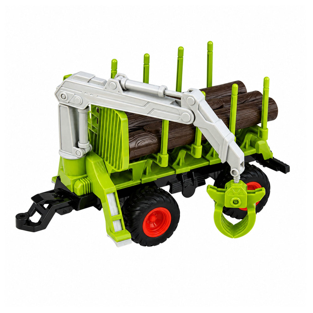 RC Remote Controlled Tractor with Forest Trailer and Timber Grabber 1:24