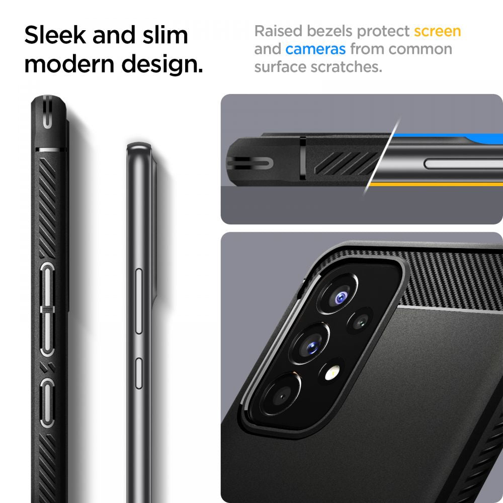 SPIGEN RUGGED ARMOR ZA SAMSUNG GALAXY A53 5G MAT CRNA