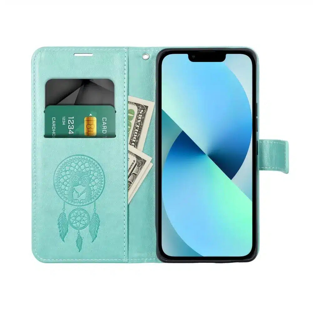 MEZZO Book case preklopna torbica za XIAOMI Redmi 12C –dreamcatcher zelena