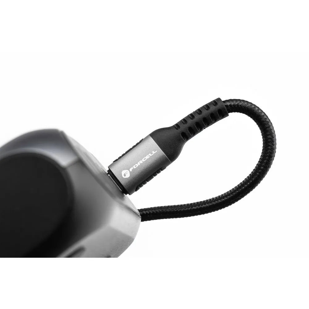 FORCELL F-ENERGY C263 Kabel tipa C na tip C QC4.0 PD 5A 240W Cafule 2m crni