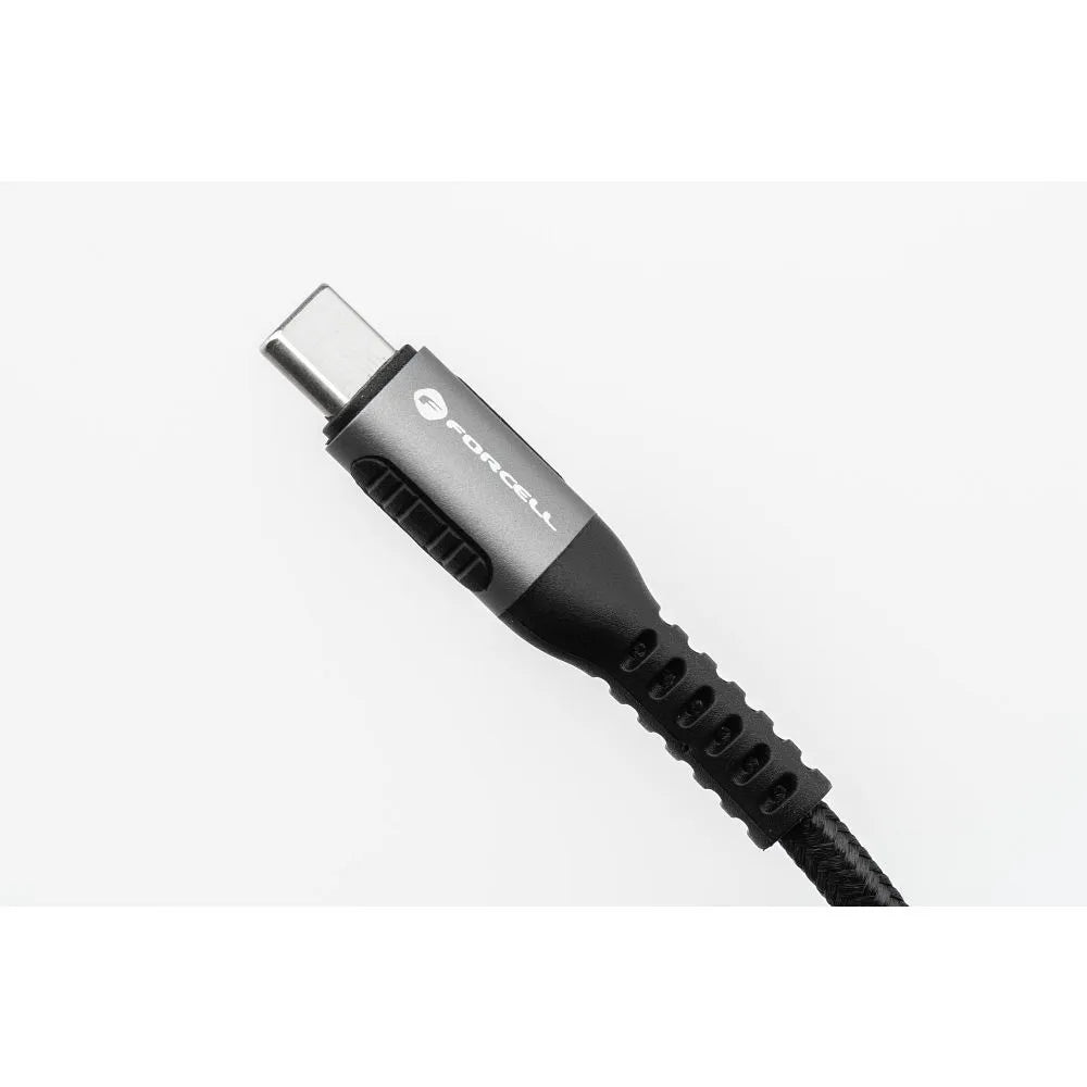 FORCELL F-ENERGY C263 Kabel tipa C na tip C QC4.0 PD 5A 240W Cafule 2m crni