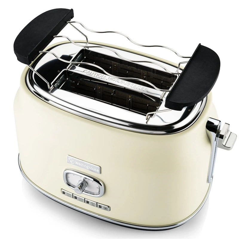 Westinghouse Retro White 2 Slice Toaster