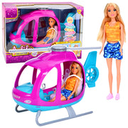 Anlily Doll Set Large Helicopter Movable Propellers Purple Set