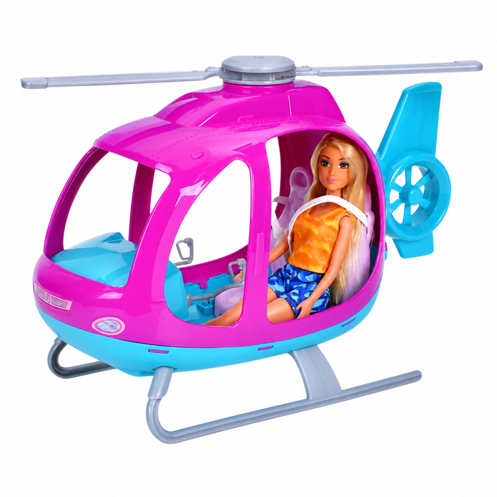 Anlily Doll Set Large Helicopter Movable Propellers Purple Set