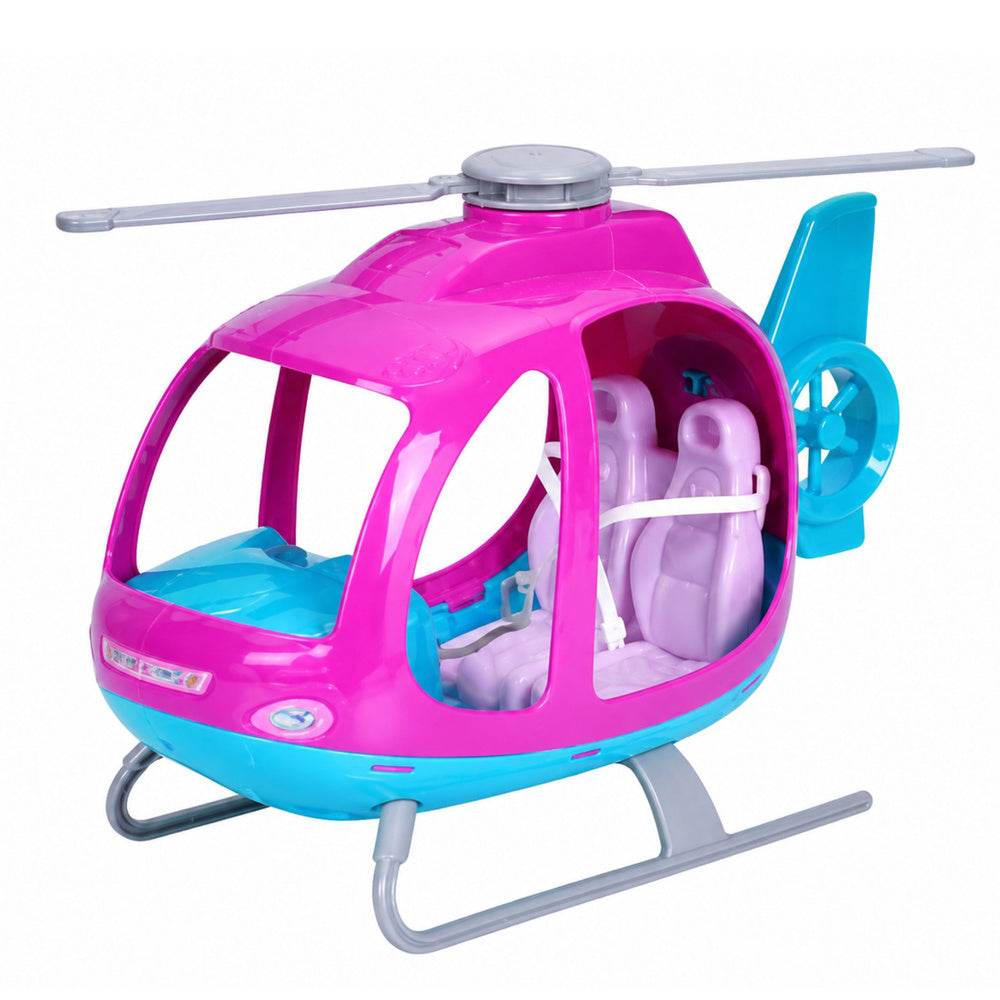 Anlily Doll Set Large Helicopter Movable Propellers Purple Set