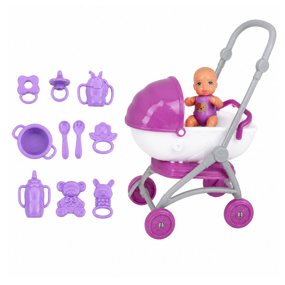 Anlily Pregnant Dolls Family Baby Child Stroller Accessories