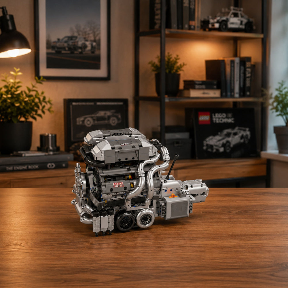 Kockice za slaganje  motora V8 Gearbox sa 2024 elementa