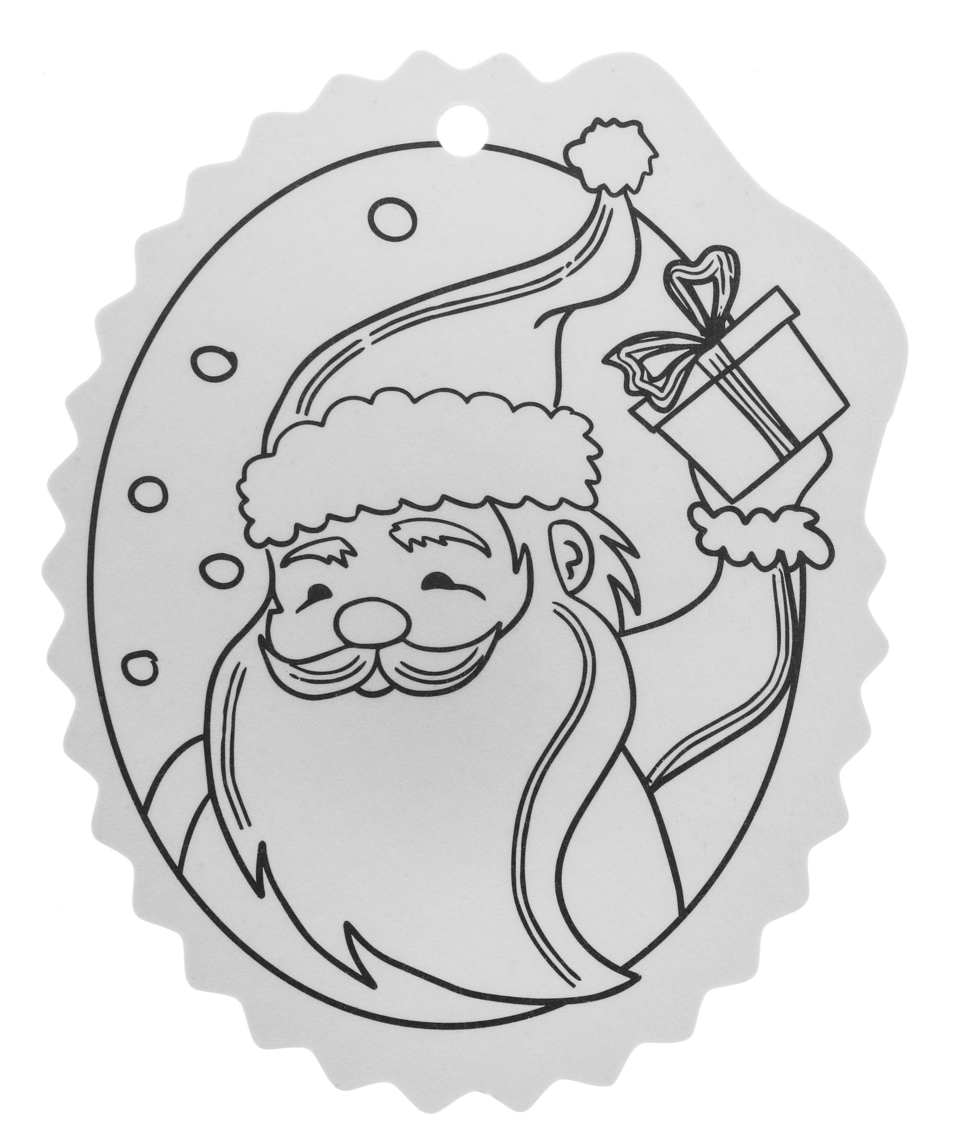 Christmas tree hangers coloring page