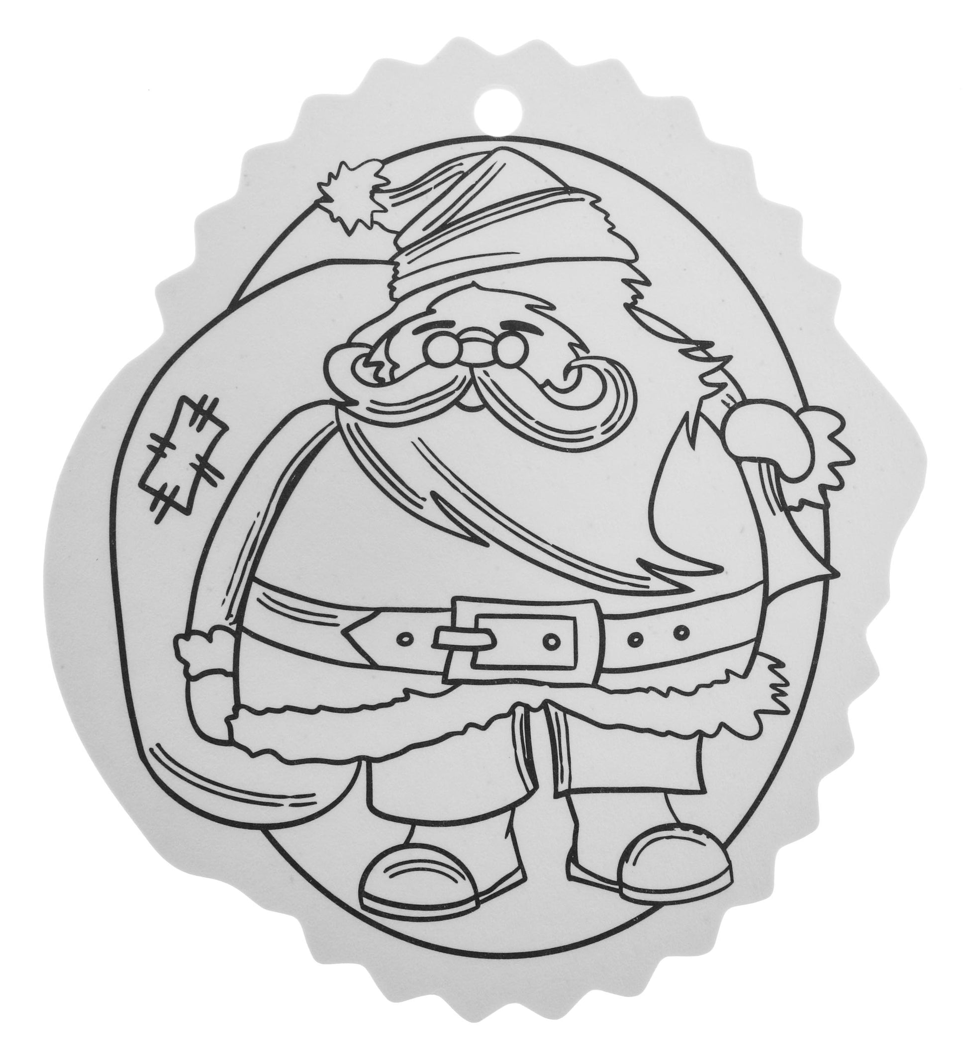 Christmas tree hangers coloring page