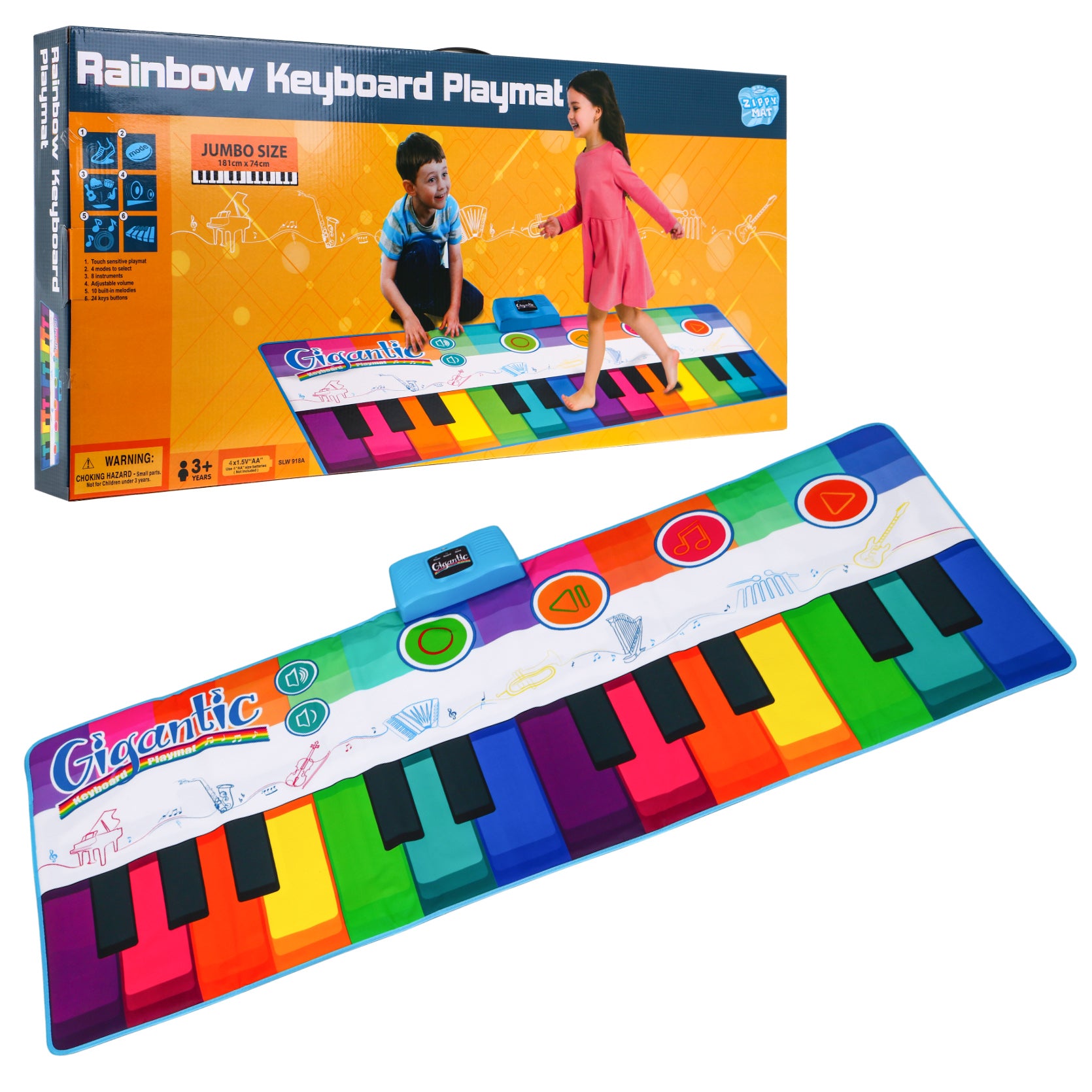 Prostirka sa zvučnim efektima klavira Colorful Rain