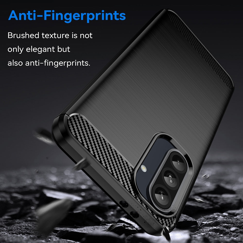 Techsuit Carbon Silicone maska za Samsung Galaxy A27 5G – crna