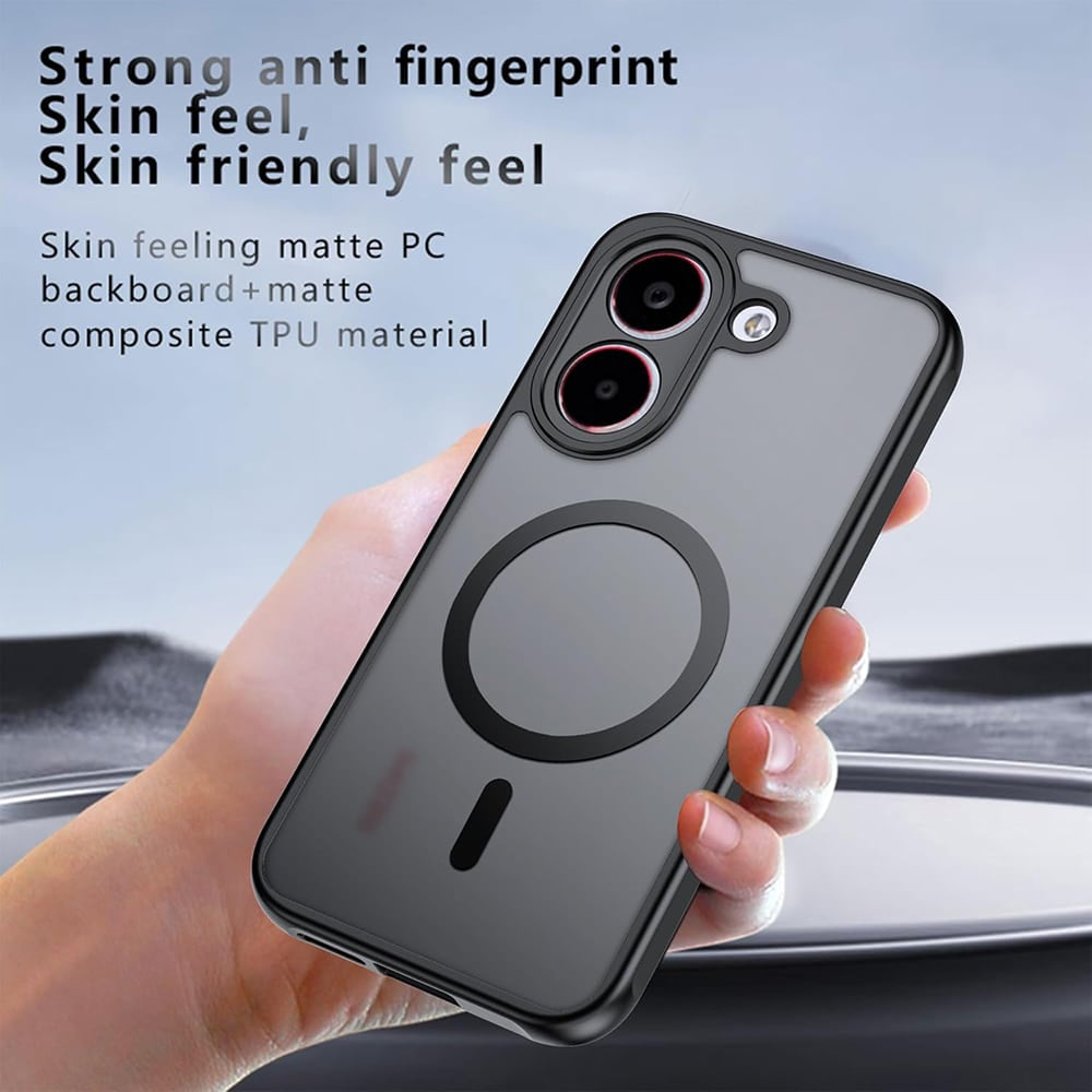 Techsuit – PureFrost MagSafe maska za Xiaomi Poco X8 Pro – matirano crna