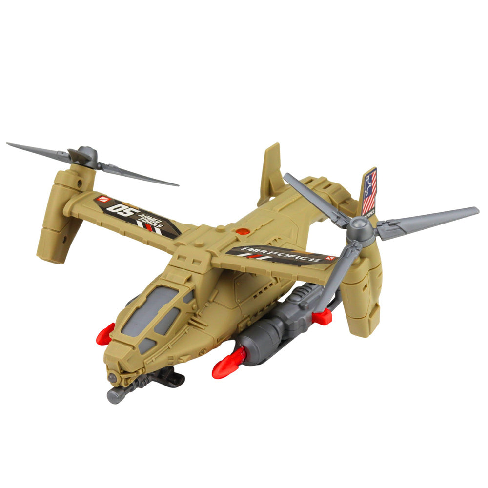 Military Set: Army Helicopter Tank Hovercraft Soldier Base