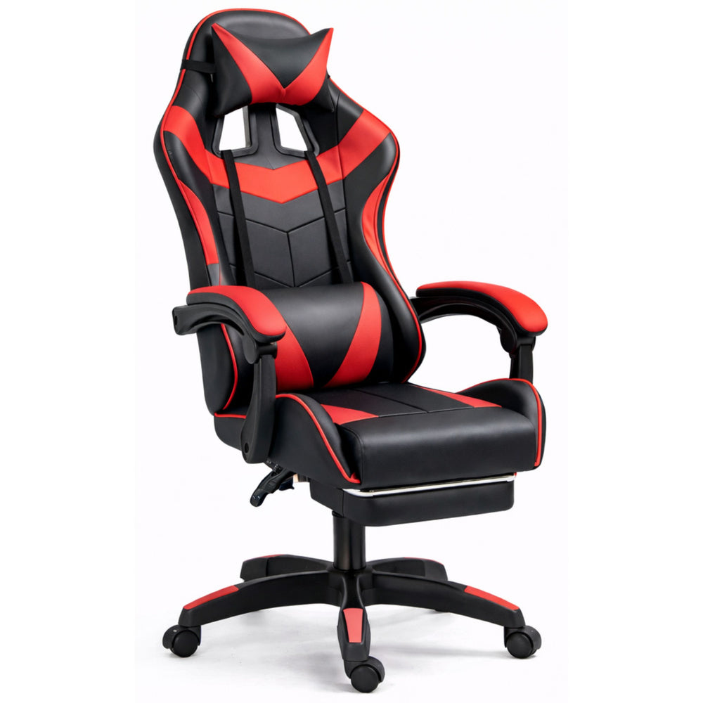Gaming stolica sa osloncem za noge LE TOY - crvena