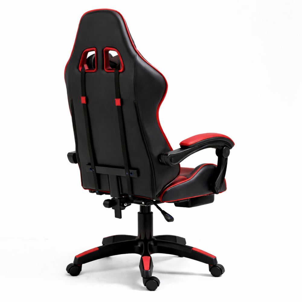 Gaming stolica sa osloncem za noge LE TOY - crvena