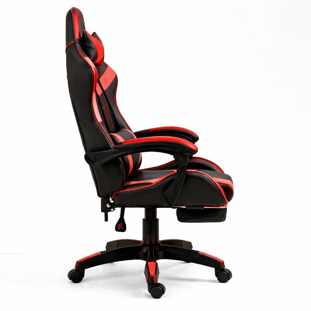 Gaming stolica sa osloncem za noge LE TOY - crvena
