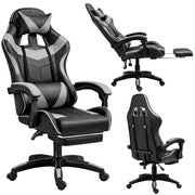 Gaming stolica sa osloncem za noge LE TOY - siva