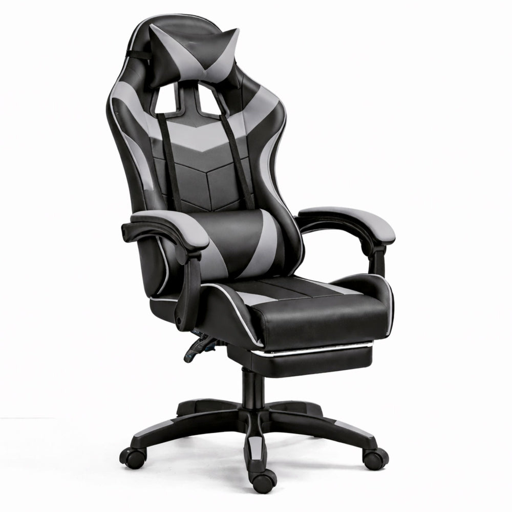 Gaming stolica sa osloncem za noge LE TOY - siva