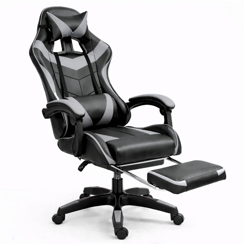 Gaming stolica sa osloncem za noge LE TOY - siva