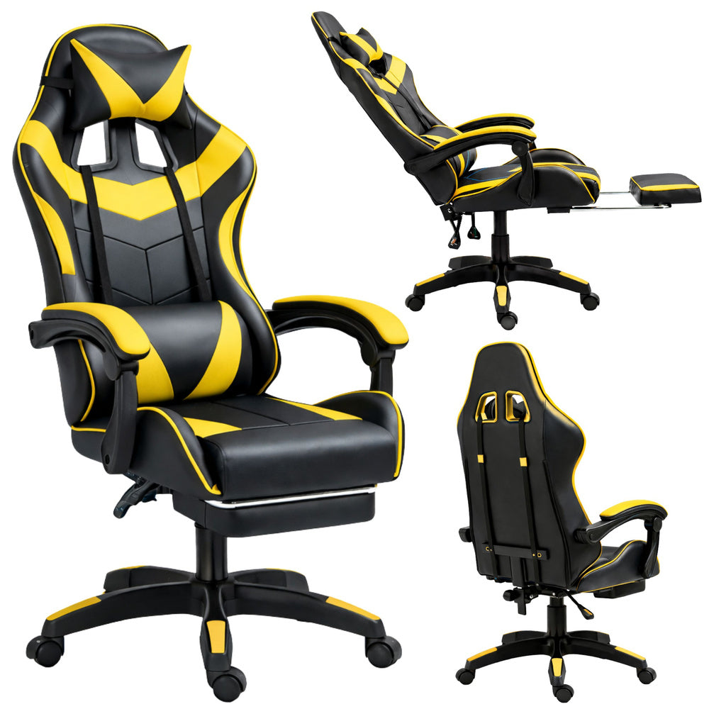 Gaming stolica sa osloncem za noge LE TOY - žuta