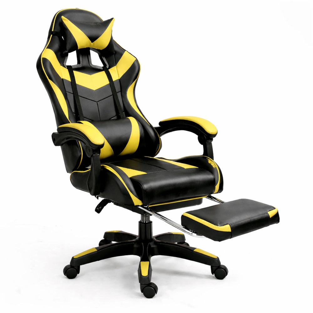 Gaming stolica sa osloncem za noge LE TOY - žuta