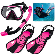 Set za ronjenje i snorkeling 4u1 S/M - roza