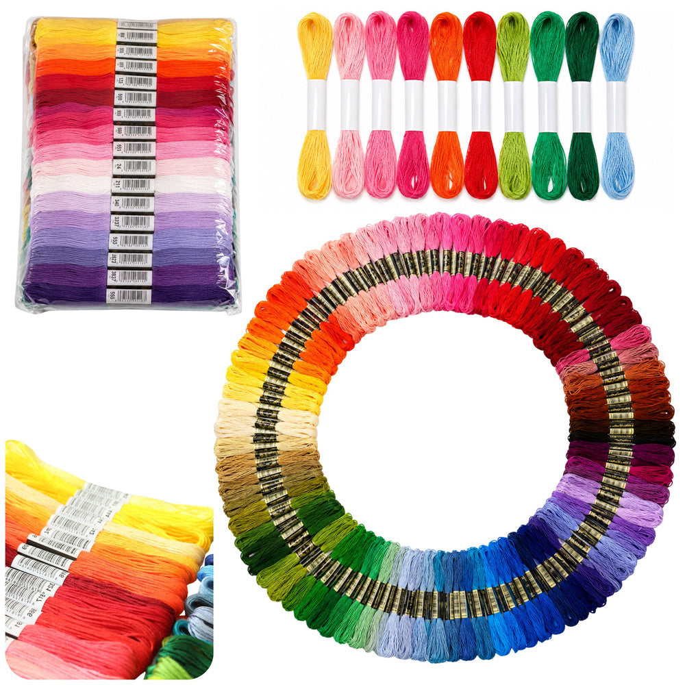 Embroidery Floss Set Embroidery Colored Threads Mix 150 pcs.