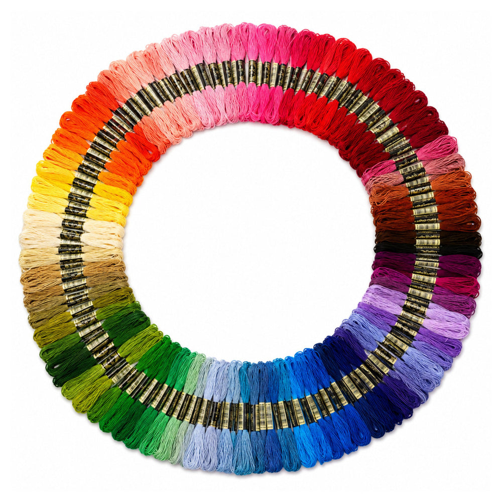 Embroidery Floss Set Embroidery Colored Threads Mix 150 pcs.