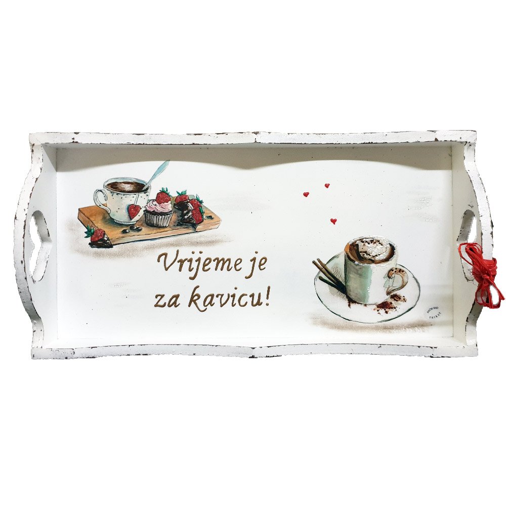 Tálca Itt az idő a kávéra!   Š16127
