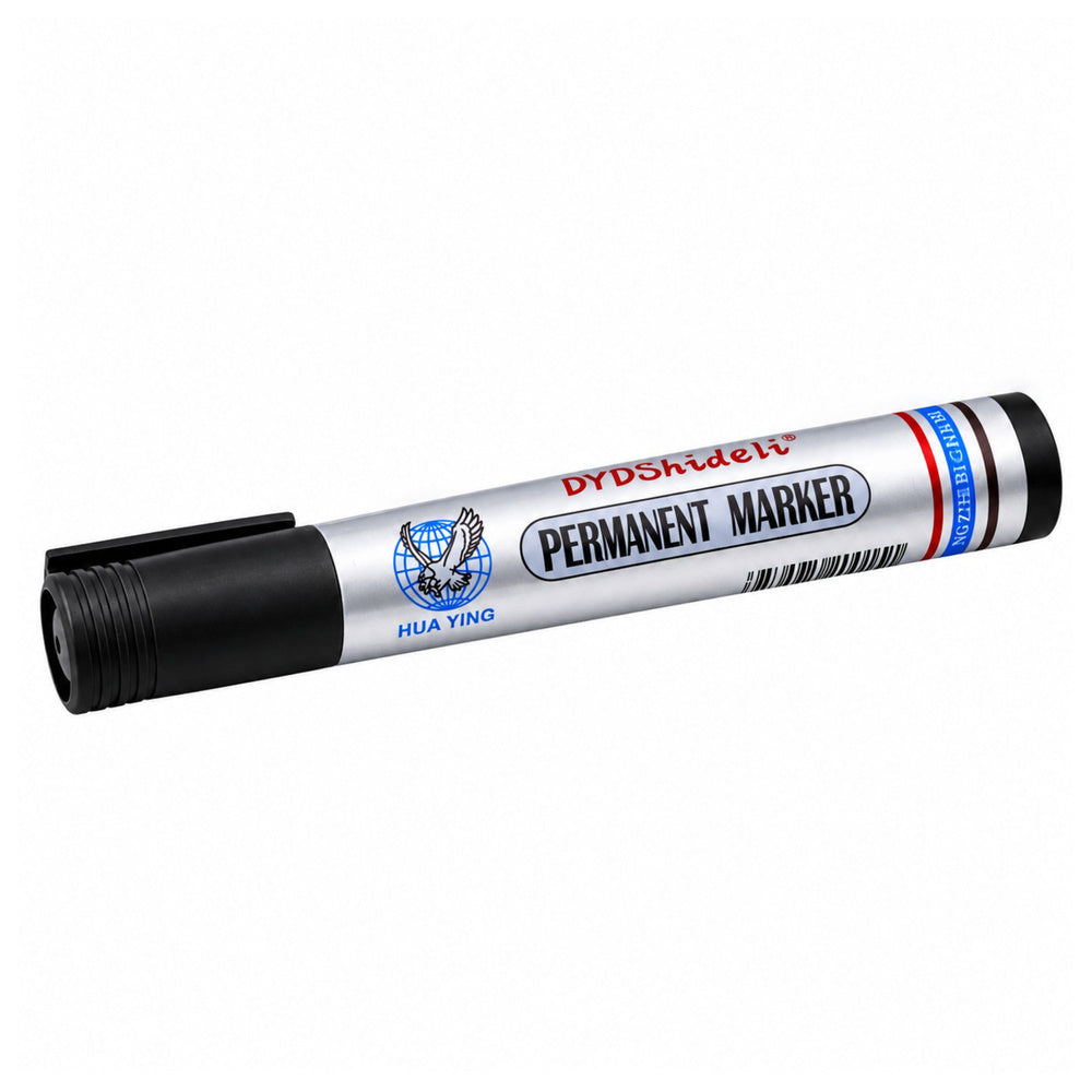 Marker Pen Waterproof Permanent Chisel Tip Black
